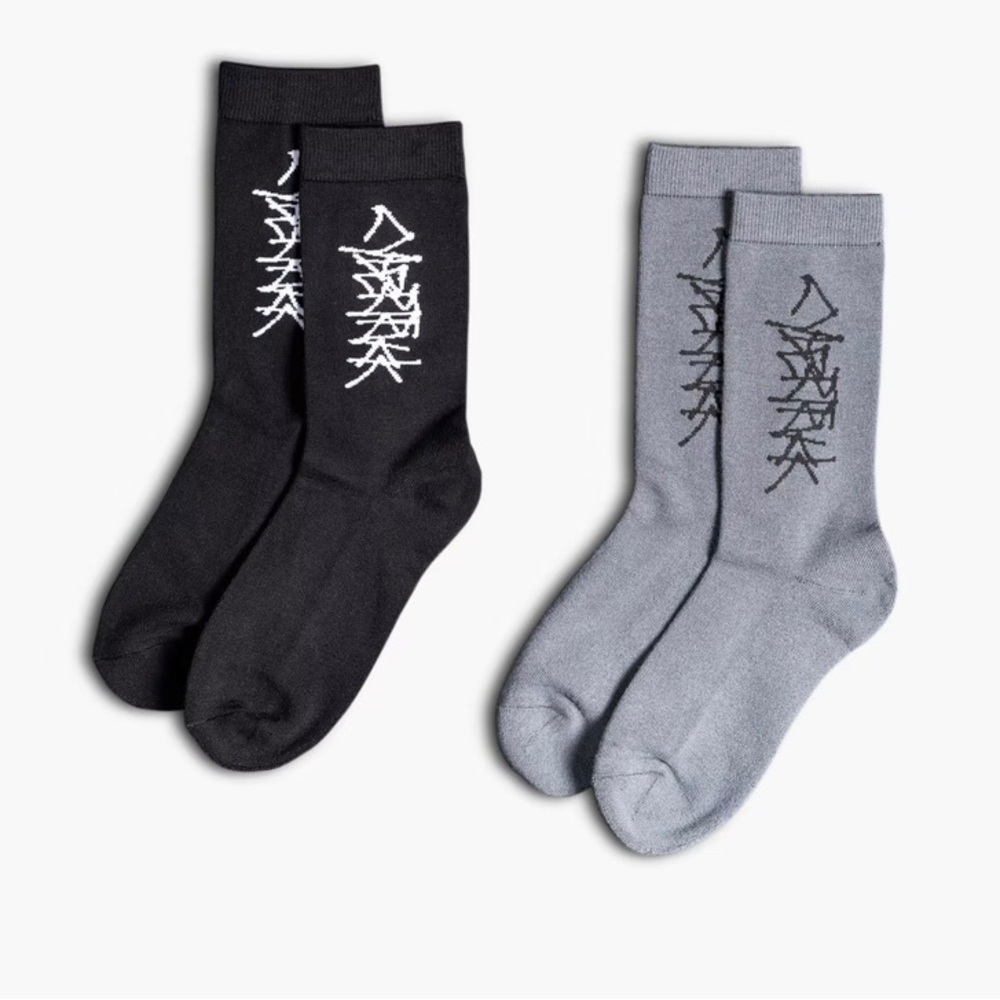 Tesla Cybertruck Graffiti Socks 2 pair set size L/XL